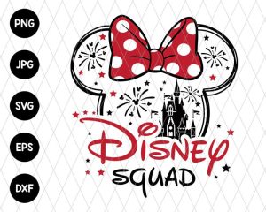 Squad Family Minnie Vacation Svg File