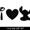 Stitch- #21 (transparent background) svg, png, pdf, dxf