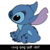 Blue Stitch 8 svg, png, pdf, dxf