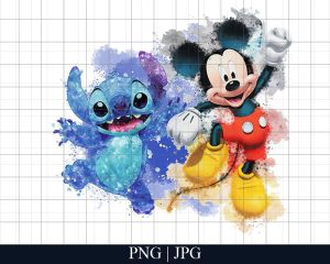 Stitch And Mickey Png Files
