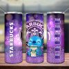 Stitch Coffee Purple Tumbler Png