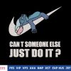 Stitch Funny Just Do It Cartoon Embroidery Design