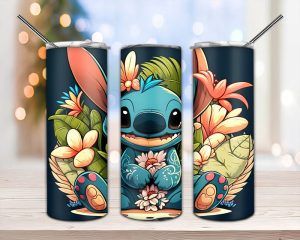 Stitch Tropical Tumbler Png
