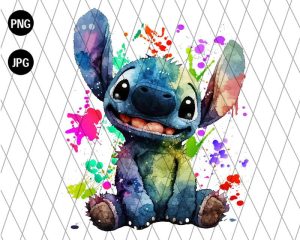 Stitch Watercolor Png Files