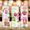 Strawberry Girl Tumbler Png