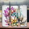 Succulent Garden Watercolor Tumbler Png