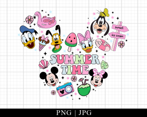 Summer Time Mouse Png Family Trip 2023 Png