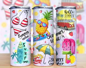 Summer Time Tumbler Png
