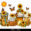 Sunflower Coffee Cups With Leopard Png