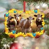 Sunflower Cow Ornament PNG, Benelux Christmas Ornament