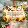 Sunflower To My Daughter Ornament PNG, Benelux Christmas Ornament
