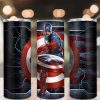 Super Hero Captain America Tumbler Png 20oz Skinny Tumbler Png