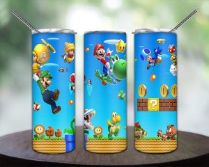 Super Mario Bro Tumbler Png