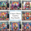 Super Mario Video Game Bundle Tumbler Png