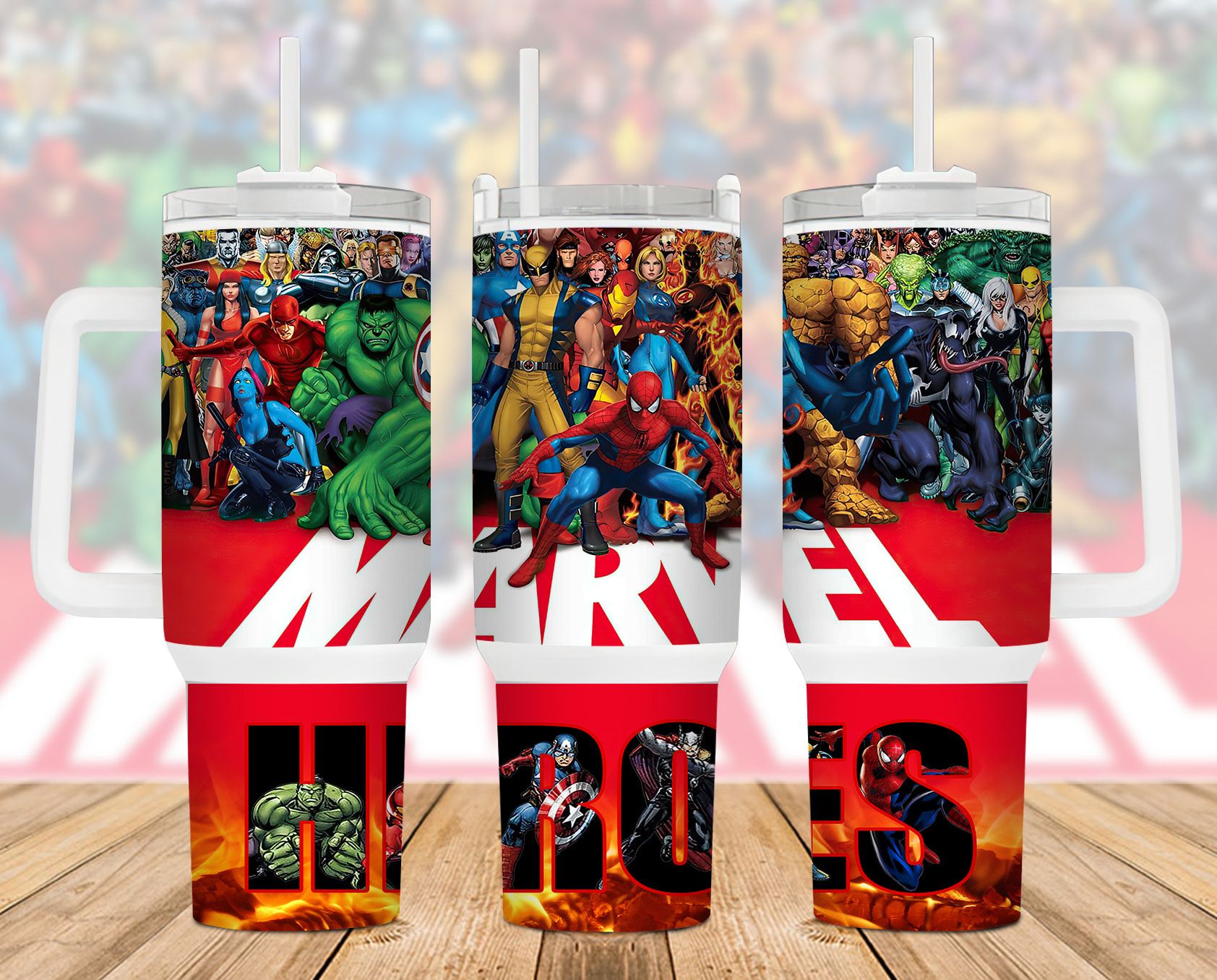 Superhero 40 Oz 2 Piece Tumbler Wrap Superhero 40 Oz 2 Piece Tumbler Wrap