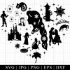 Tangled Repunzel Svg Rapunzel Clipart Silhouette