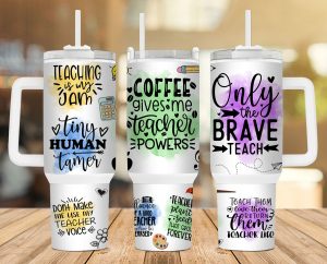 Teacher Quotes 40 Oz 2 Piece Tumbler Wrap