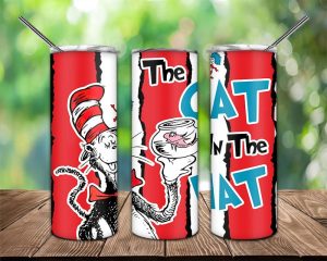 The Cat In The Hat Tumbler Png