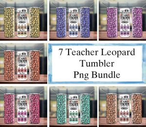 The Influence Of A Good Teacher Leopard Bundle Tumbler Png