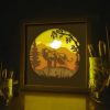 The Lion King – Square 3D Paper Cut Light Box Template