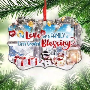 The Love Of Family Is Lifes Greatest Blessing Ornament PNG, Benelux Christmas Ornament