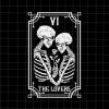 The Lovers Tarot Card Svg, Skeletons Svg