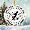 This Little Light of Mine Ornament Png, Round Christmas Ornament