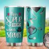 This Superhero Wears Scrubs Tumbler 20oz - Customvouge