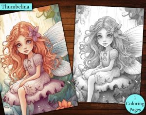 Thumbelina Coloring Page