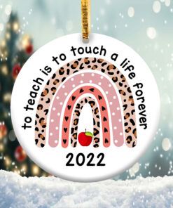 To Teach is to Touch a Life Forever Ornament Png