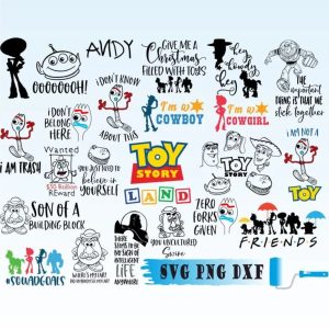 Toy Story SVG Bundle Svg Png Dxf, Woody SVG Cricut file