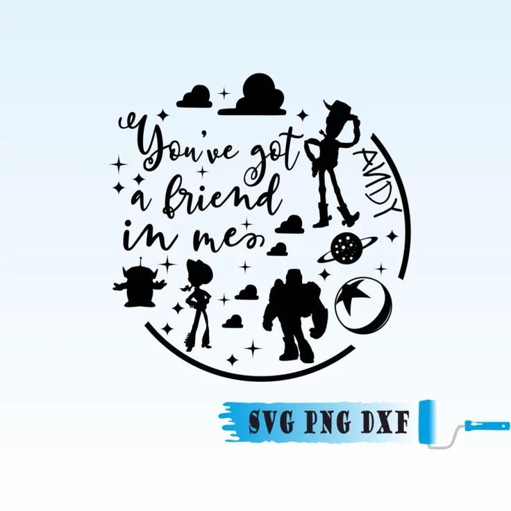 Toy Story You Have Got A Friend In Me SVG, Circle Collage SVG Toy Story You Have Got A Friend In Me SVG, Circle Collage SVG