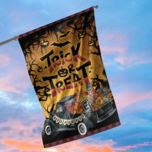 Trick Or Treat Halloween Garden Flag – 12×18 Garden Flag