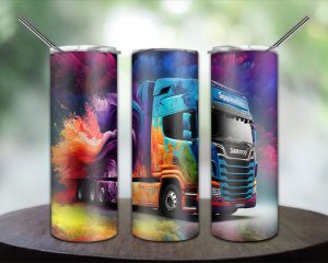 Truck Driver Tumbler Png