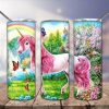 Unicorn Rainbow Tumbler Png
