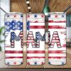 Usa Flag Mama Tumbler Png