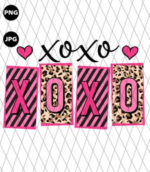 Valentine Xoxo Leopard Png