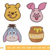 Very Cute Cartoon Faces Embroidery Design