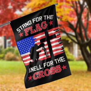 Veteran Kneel For The Cross Garden Flag – 12×18 Garden Flag