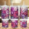 Vibrant Floral 40 Oz 2 Piece Tumbler Wrap