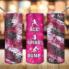 Volleyball Girl Pink Tumbler Png