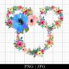 Watercolor Floral Mouse Png Family Trip 2023 Png
