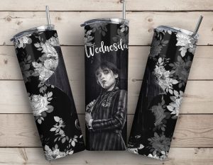 Wednesday Flower Tumbler Png