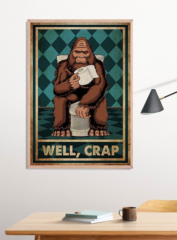 Well Crap Bathroom Poster Print, Digital Poster Wall Art Well Crap Bathroom Poster Print, Digital Poster Wall Art