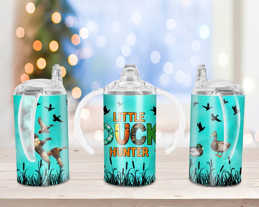 Western Little Duck Hunter Sippy Cup Sublimation Design Western Little Duck Hunter Sippy Cup Sublimation Design