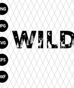Wild Forest Woodland Svg file - Customvouge