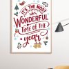 Wonderful Time of the Year Poster Print, Digital Poster Wall Art