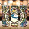 Wonderland Stained Glass Tumbler Png