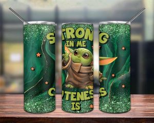 Yoda Strong In E Cuteness Is Tumbler Png