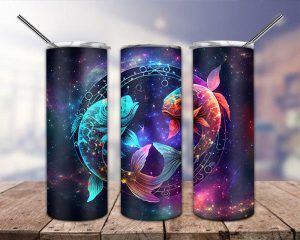 Zodiac Pisces Tumbler Png
